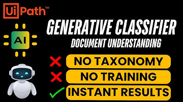 How to Use UiPath Generative Classifier | Document Understanding | Generative AI