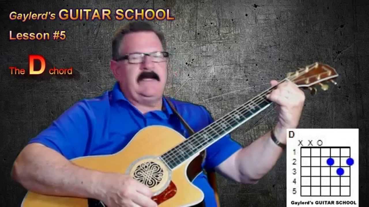 How to Play the D chord - Gaylerd's GUITAR SCHOOL