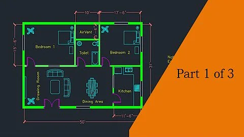 Making a simple floor plan in AutoCAD: Part 1 of 3 - DayDayNews