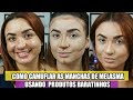 COMO CAMUFLAR AS MANCHAS DE MELASMA USANDO PRODUTOS BARATINHOS + PREPARAÇÃO DE PELE.