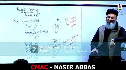 CAF 3   CMA   Lecture 56   Target Costing   Sir Nasir Abbas  Spring 24