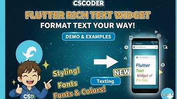 RichText Widget in Flutter Explained with Example | Flutter Tutorial for Beginners | CS Coder