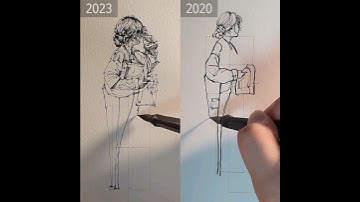 Fountain pen drawing♥ #art #asmr #satisfying