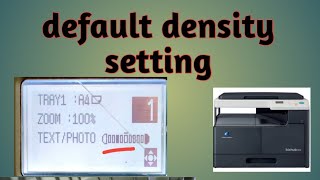 default density setting | density FIX | Konica Minolta BIZHUB 164