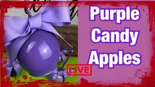 HOW TO ACHIEVE PURPLE CANDY APPLES (I Burnt My Candy Mix )