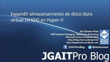 Expandir almacenamiento de disco duro virtual VHDX en Hyper-V