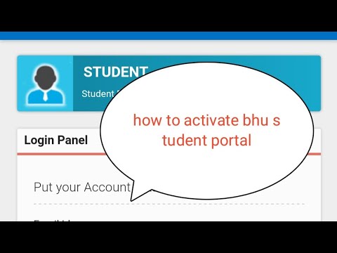 How to activate bhu Student portal