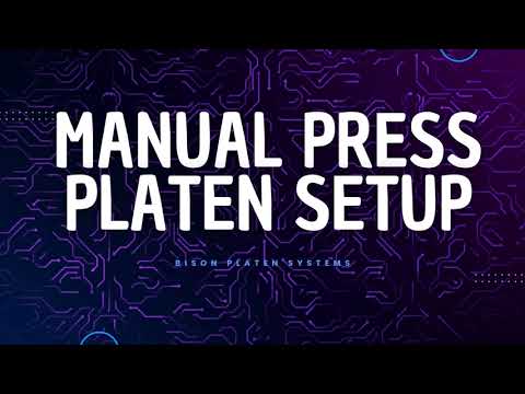 Manual Press Platen Setup - Screen Printing