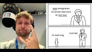 Oli Dugmore wrestles anti-immigration nitwits