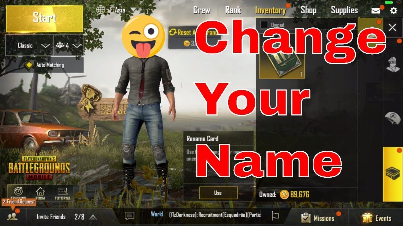 How To Get Extra Rename Card || ID Change Cards in PUBG Mobile - 