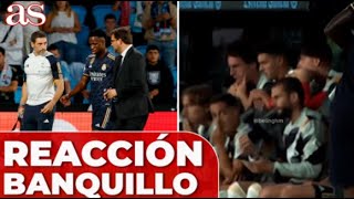 LESIÓN VINICIUS | ASÍ REACCIONÓ el BANQUILLO del REAL MADRID | DIARIO AS