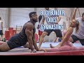 BODYBUILDER DOES GYMNASTICS