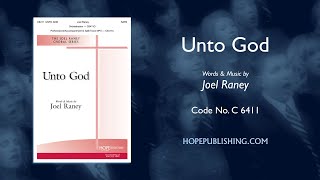 Video thumbnail of "Unto God - Joel Raney"