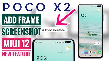 Device Frame screenshot in Poco X2  | Miui 12 on Poco Hidden features | Frame screenshot miui 12