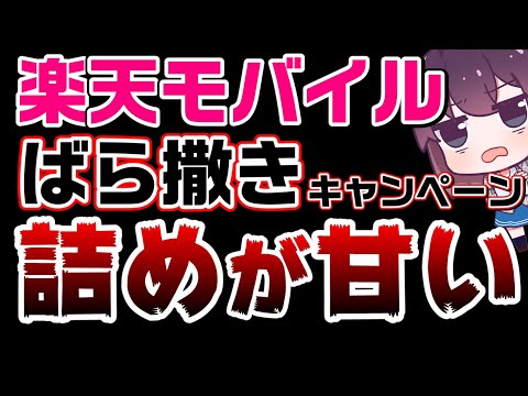 【注意追加】楽天モバイルの特殊なマーケティングにご用心