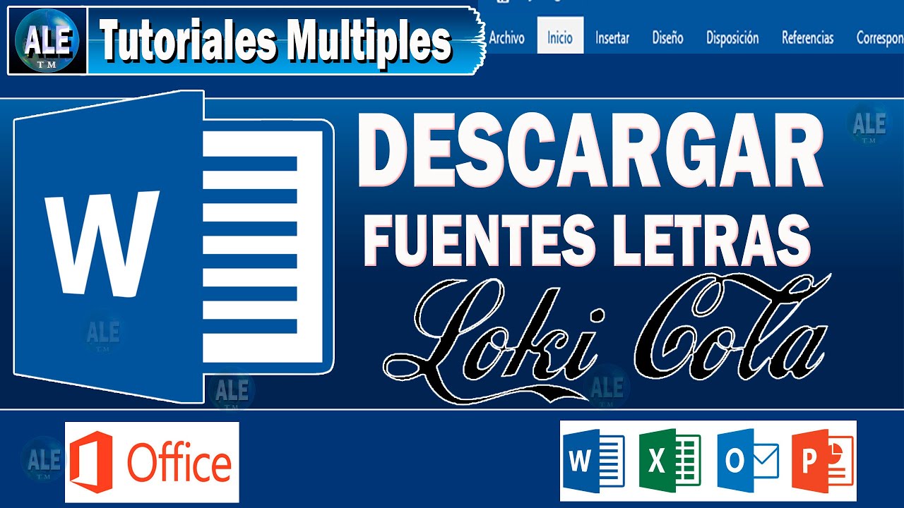 Descargar fuentes de letras