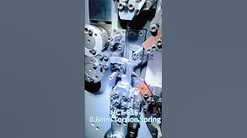 0.6mm torsion spring. Wire bending,forming machine, machine, coiling machine. WECOIL HCT-816.