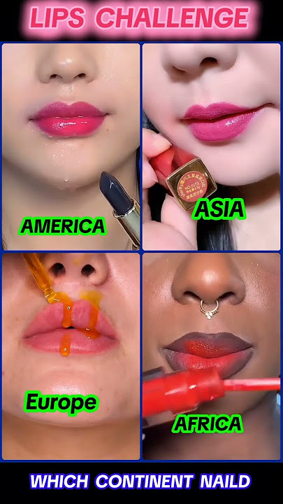 Which continent nailed comment your Flag #lipstick #challenge #makeupchallenge