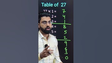 Table 27 trick | #tricks #maths #shorts #short #table27 #katarsinghclasses #youtubeshorts