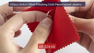 100pcs 8x8cm Silver Polishing Cloth Personalized Jewelry Clean... â€” Best Buy 2026 | Great Quality! screenshot 4