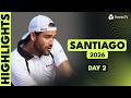 Berrettini Faces Nava; Garin, Tabilo & Gaubas Feature | Santiago 2026 Highlights Day 2