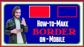 How to make a Border Design on Mobile | Only PixelLab | Border makin in Pixellab | Tech Zaib