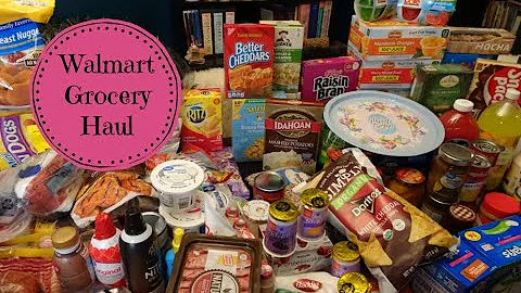 Huge Walmart Monthly Grocery Haul & April Meal Plan