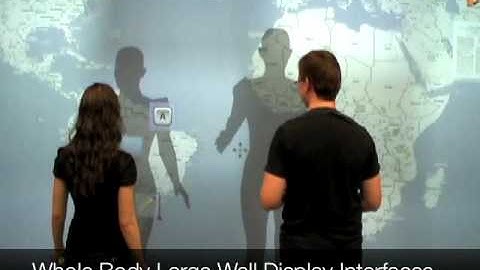 Whole Body Large Wall Display Interaction