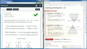 Delta Math Parabola a-Value