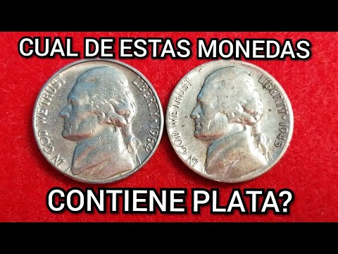 Video: ¿Qué monedas de cinco centavos jefferson contienen plata?