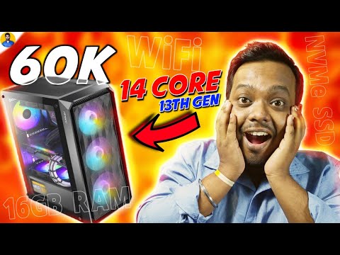 Intel 13th Gen PC build | PC under Rs 60000 | 13600K Gaming Streaming pc | 13600k Pc build 2023