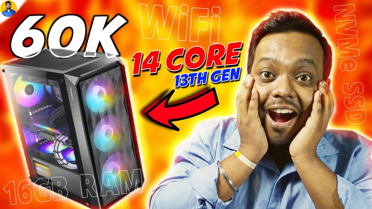 Intel 13th Gen PC build PC under Rs 60000 13600K Gaming Streaming pc 13600k Pc build 2023