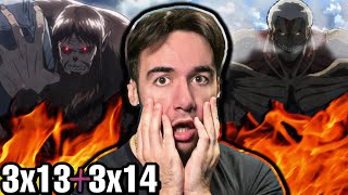 ATTACK ON TITAN 3x13 and 3x14 (REACTION)
