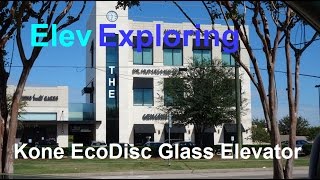 A ride on the awesome Kone EcoDisc traction glass elevator here in Sugar Land, TX.