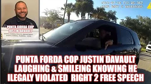 PUNTA FORDA COP JUSTIN DAVAULT LAUGHING   SMILEING...