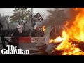 French Protesters Clash With Police On The One Year Anniversary Of The Yellow Vest Protests