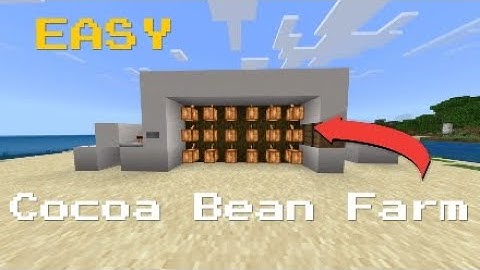 How To Build An EASY Cocoa Bean Farm In Minecraft Bedrock 1.20