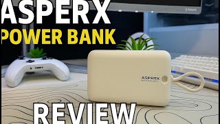 🔋 AsperX 10,000mAh Power Bank Review ⚡ Compact \& Fast Charging On-the-Go!🚀#asperx #powerbank