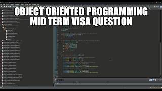 Object oriented programming mid term visa question