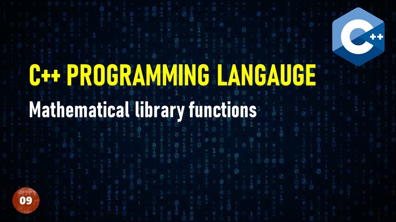 Learn C++ in Arabic #009 - Mathematical library functions - YouTube