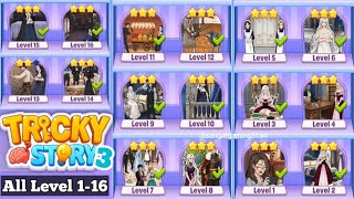 Tricky story 3 all Levels 1-16 game walkthrough solution