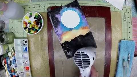 Unity Quick Tip: Night Sky Scene {Part 2} Gouache Stars and Mountains