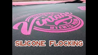 Silicone flocking
