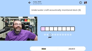 Minute Cryptic July 4th, 2025 #wordgames #crypticcrossword #crossword