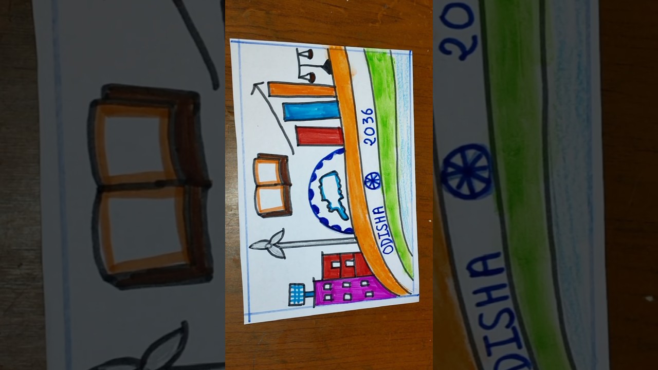 2036 Samrudha Odisha Ra Ruparekha Drawing| ୨୦୩୬- ସମୃଦ୍ଧ ଓଡିଶାର ରୂପରେଖ|2036 Samrudha Odisha Drawing