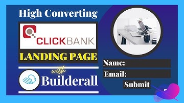 💰 CLICKBANK AFFILIATE - How To Create A High Converting Landing Page With Builderall & Make Money