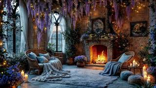 Celebrity Warm Spring Evening by the Fireplace 🌸 Cozy Ambience for Relaxation, Reading & Sleep Wealth