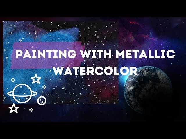 Metallic Pearlescent Watercolor Paint Battle