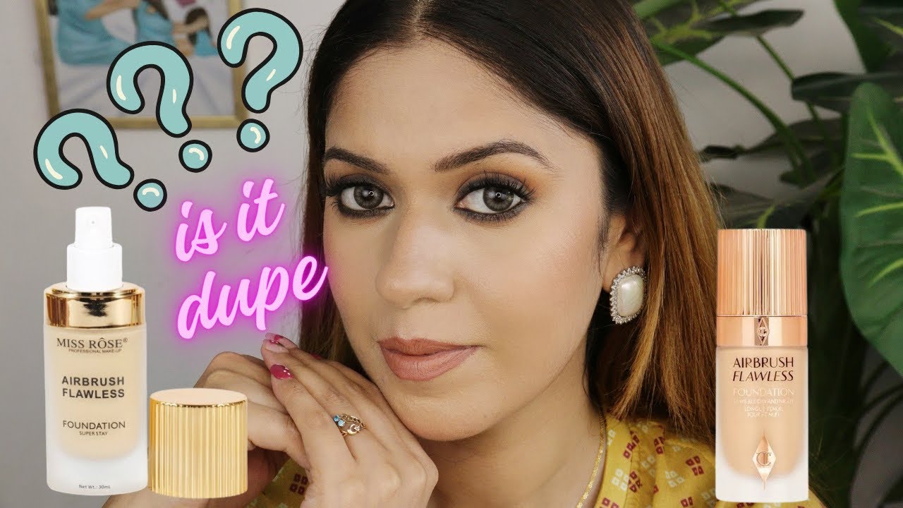 Обзор Miss Rose Airbrush Flawless Foundation и Charlotte Tilbury Flawless Foundation