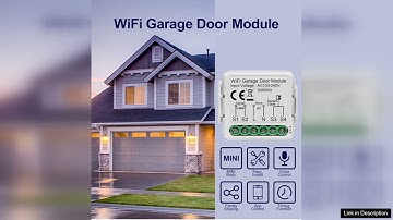 Tuya Smart WiFi Garage Door Sensors Opener Controller 100V-240V Voice Remote Control Review